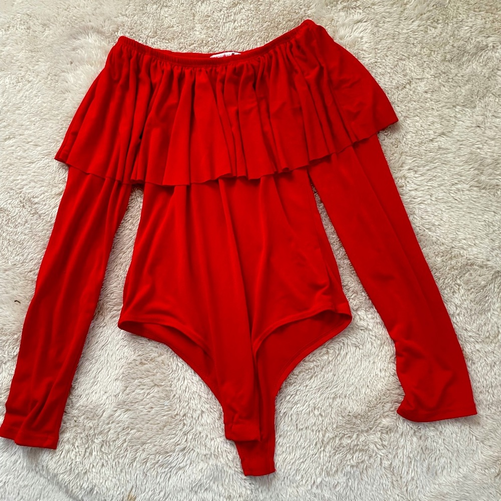 Red bodysuit